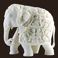 Marble Elephant Murti for Home Entrance & Garden