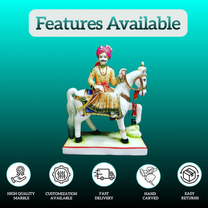 Marble Ramdev Baba Murti