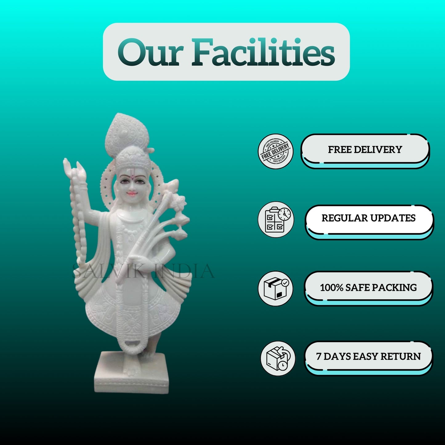 Shreenathji Marble Statue