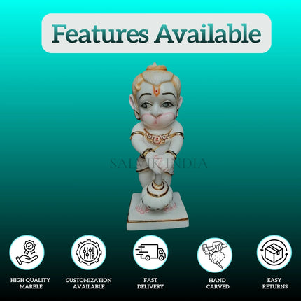 Buy Bal Hanuman Ji Marble Idol with Gada