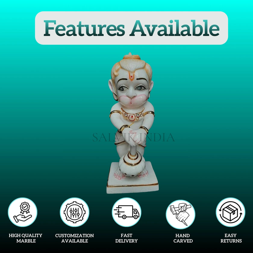 Buy Bal Hanuman Ji Marble Idol with Gada