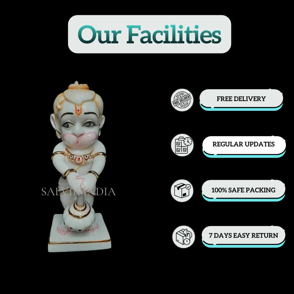 Buy Bal Hanuman Ji Marble Idol with Gada