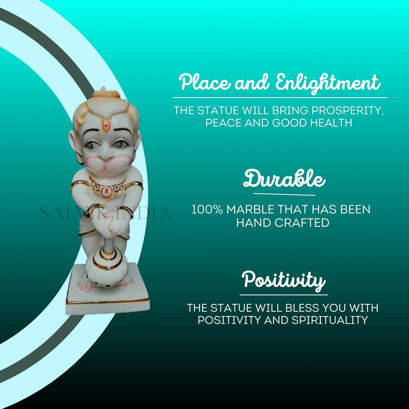 Buy Bal Hanuman Ji Marble Idol with Gada