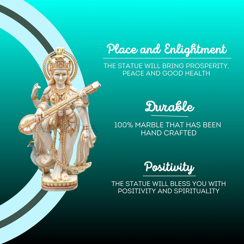 Buy Beautiful Goddess Saraswati Statue