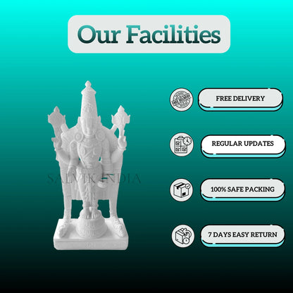 Premium Tirupati Marble Murti – Handcrafted Makrana Marble Idol
