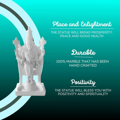 Premium Tirupati Marble Murti – Handcrafted Makrana Marble Idol