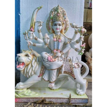 White Marble Durga Idol for Home Temple