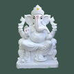White marble Ganesh statue