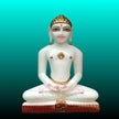 Marble Mahavir Bhagwan statue handcrafted in white marble for home temple