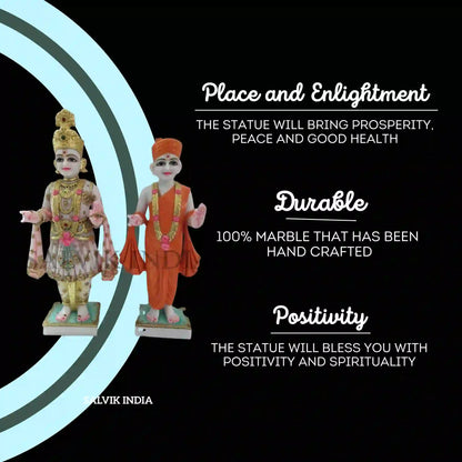 Akshar Purushottam Marble Statue for temple installation