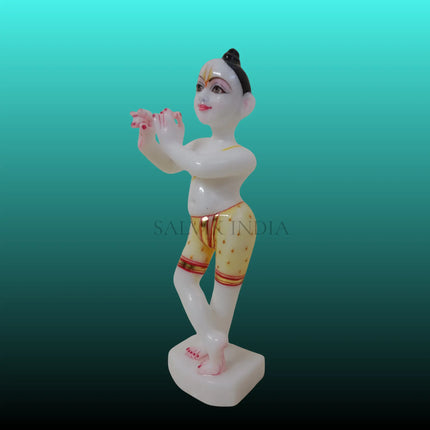 Beautiful Bal Gopal Kanha Ji marble murti in elegant pose