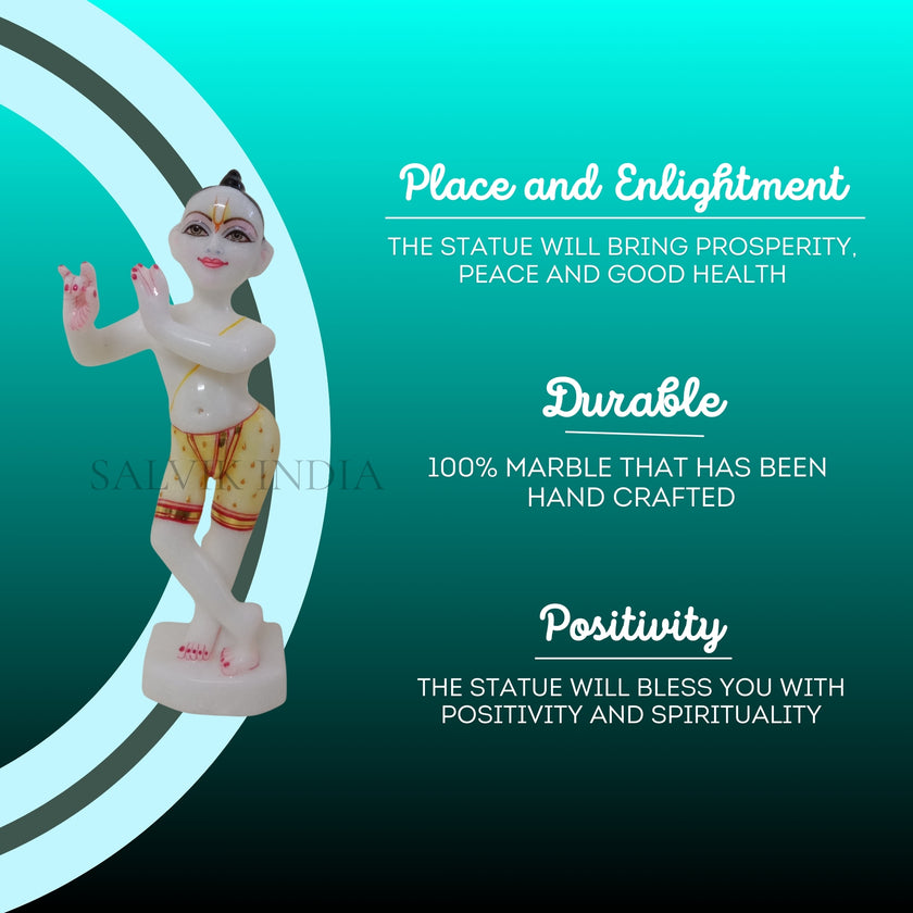 Bal Gopal Kanha Ji marble murti ideal for home mandir and pooja room