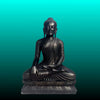 Black marble Buddha statue 12 inch for home temple handcrafted idol