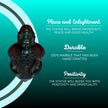 Back view of Black Stone Panchmukhi Shivling Statue