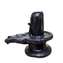 Traditional black stone Shivling suitable for home mandir