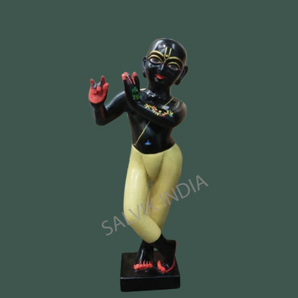 Black Marble Iskcon Krishna Statue (12 - 30 Inch)