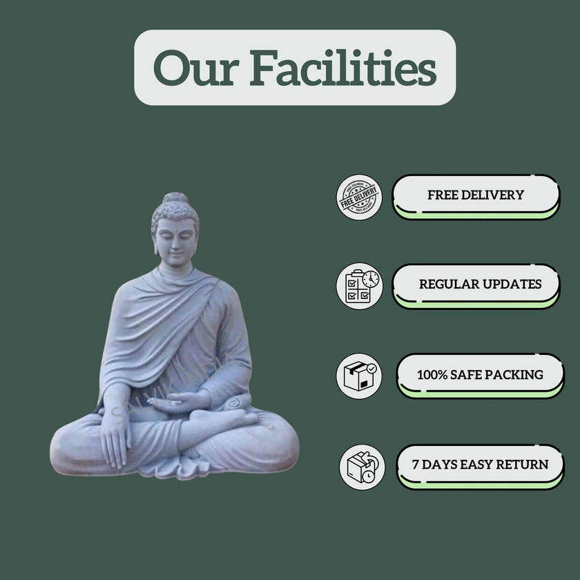 Buddha Marble Idol - Salvik | Marble Murti Manufacturers in India