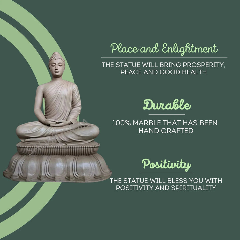 Buddha Marble Murti - Salvik | Marble Murti Manufacturers in India