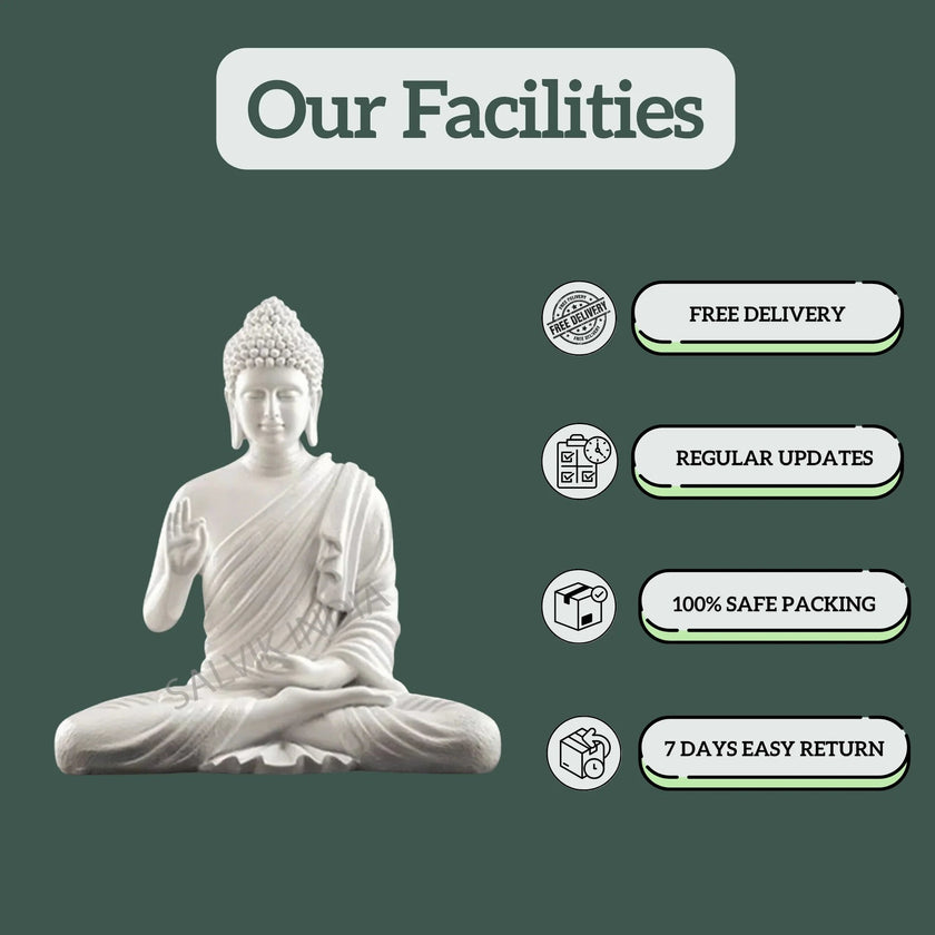 Buddha Marble Statue - Salvik | Marble Murti Manufacturers in India