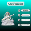 Buy large Saraswati idol handcrafted marble statue
