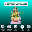 Buy Saraswati idol online painted marble Veena design