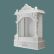 Carved White Marble Temple - Salvik | Marble Murti Manufacturers in India
