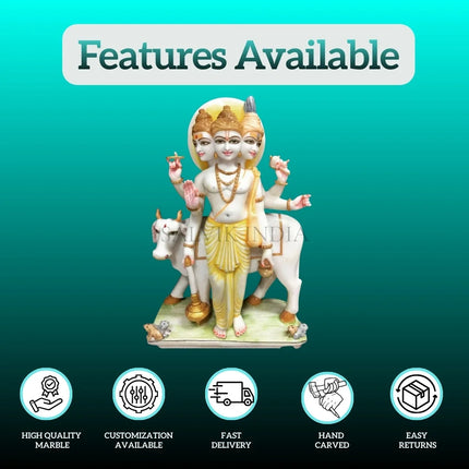 Datta Murti Marble statue carved from Makrana/Vietnam marble
