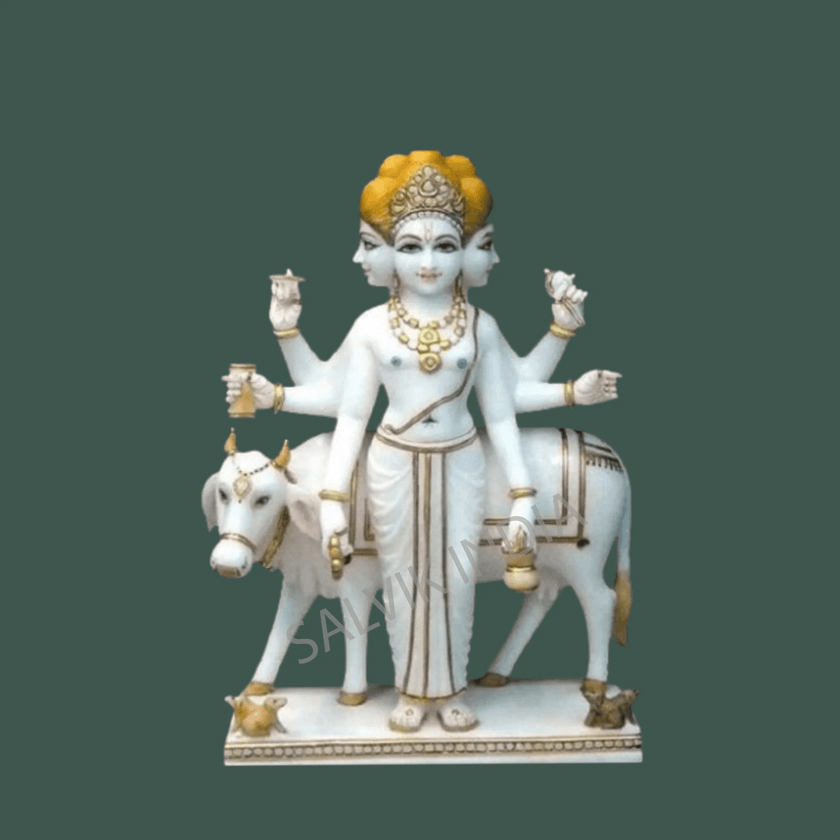 Dattatreya Marble Statue - Salvik | Marble Murti Manufacturers in India