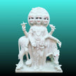 Dattatreya Marble Statue Front View – Handcrafted Pure Marble Murti
