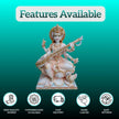 Exclusive Saraswati idol marble premium design gold touch