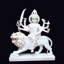 Durga Ji Murti Marble – Traditional Handcrafted White Marble Idol
