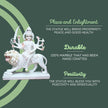 Durga Mata Marble Murti – Devotional Hand-Carved Idol