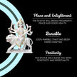 Durga marble murti placed in home temple for daily worship