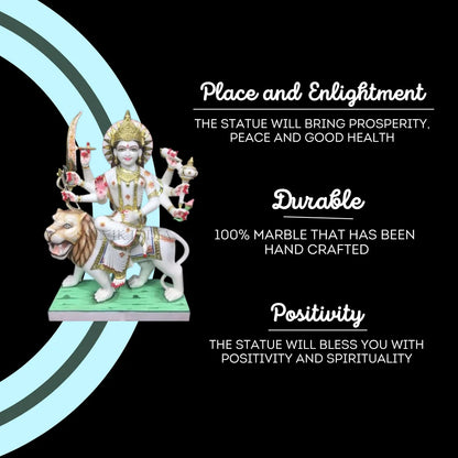 Makrana Marble Durga Maa Statue
