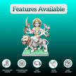 Handcrafted Durga Mata Marble Idol Detail Work