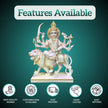 Beautiful Durga Mata Marble Murti for home temple and puja decor