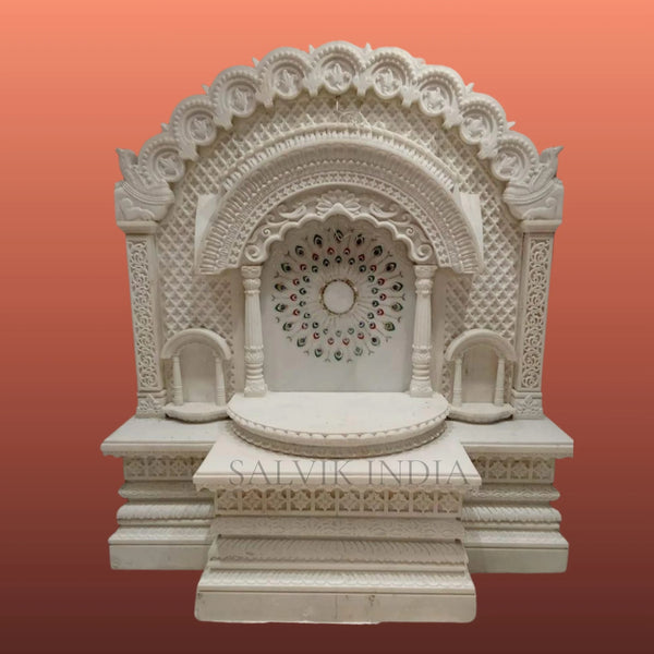 elegant marble mandir for living room modern temple design for home