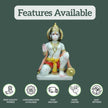 Features of Hanuman marble murti including high-quality marble, hand-carved design, and fast delivery by Salvik India