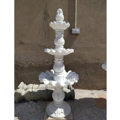 Marble Garden Water Fountain – Handcrafted Outdoor Water Feature