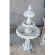 Classic White Marble Basin Fountain 4ft for Garden & Outdoor Decor