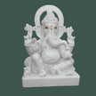 White Marble Ganesh Idol – Handcrafted Ganpati Statue for Temple and Home by Salvik India