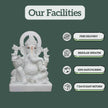 White Marble Ganesh Murti – Free Delivery, Regular Updates, Safe Packing, Easy Returns at Salvik India
