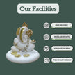 Marble Ganesh Statue with Free Delivery, Safe Packing, Regular Updates and Easy Returns by Salvik