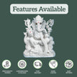 Ganpati Bappa Marble Murti – High Quality Makrana Marble, Customization, Fast Delivery, Hand Carved Idol