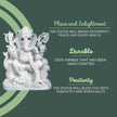 Ganpati Bappa Marble Murti – Durable Handcrafted White Marble Ganesh Idol for Peace and Prosperity