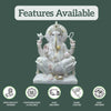 Ganpati Marble Idol – Pure White Vietnam Marble Ganesh Ji Murti - Salvik | Marble Murti Manufacturers in India