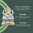 Ganpati Marble Murti – Pure White Handcrafted Ganesh Marble Statue - Salvik | Marble Murti Manufacturers in India