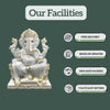 Ganpati Marble Murti – Pure White Handcrafted Ganesh Marble Statue - Salvik | Marble Murti Manufacturers in India