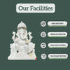Ganpati Marble Statue – Hand Carved Vietnam Marble White Ganesh Ji Idol - Salvik | Marble Murti Manufacturers in India