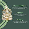 Handcrafted Marble Ganpati Idol symbolizing peace, positivity, and durability – perfect for home and temple decor